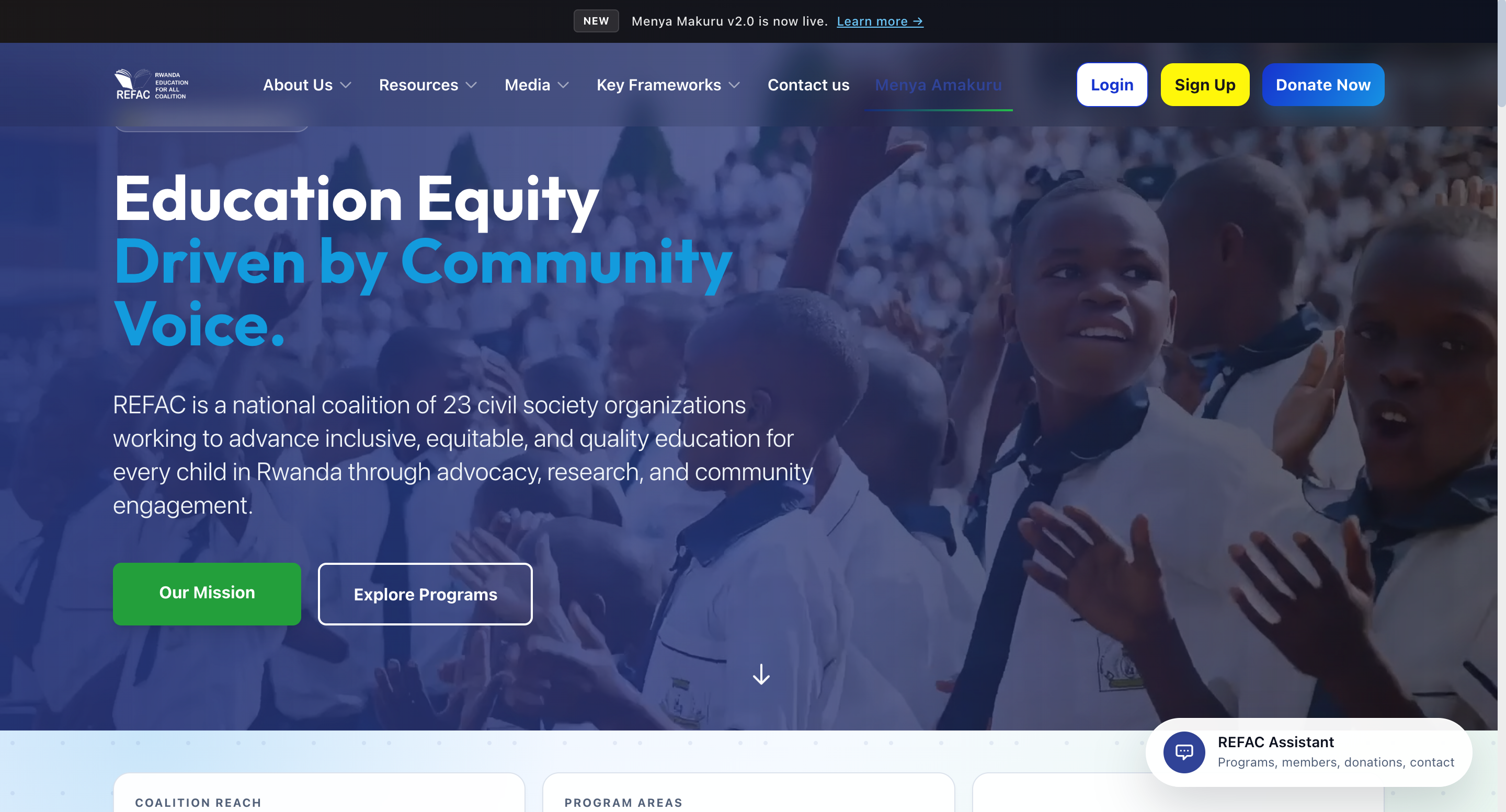 RWANDA EDUCATION FOR ALL COALITION (REFAC)