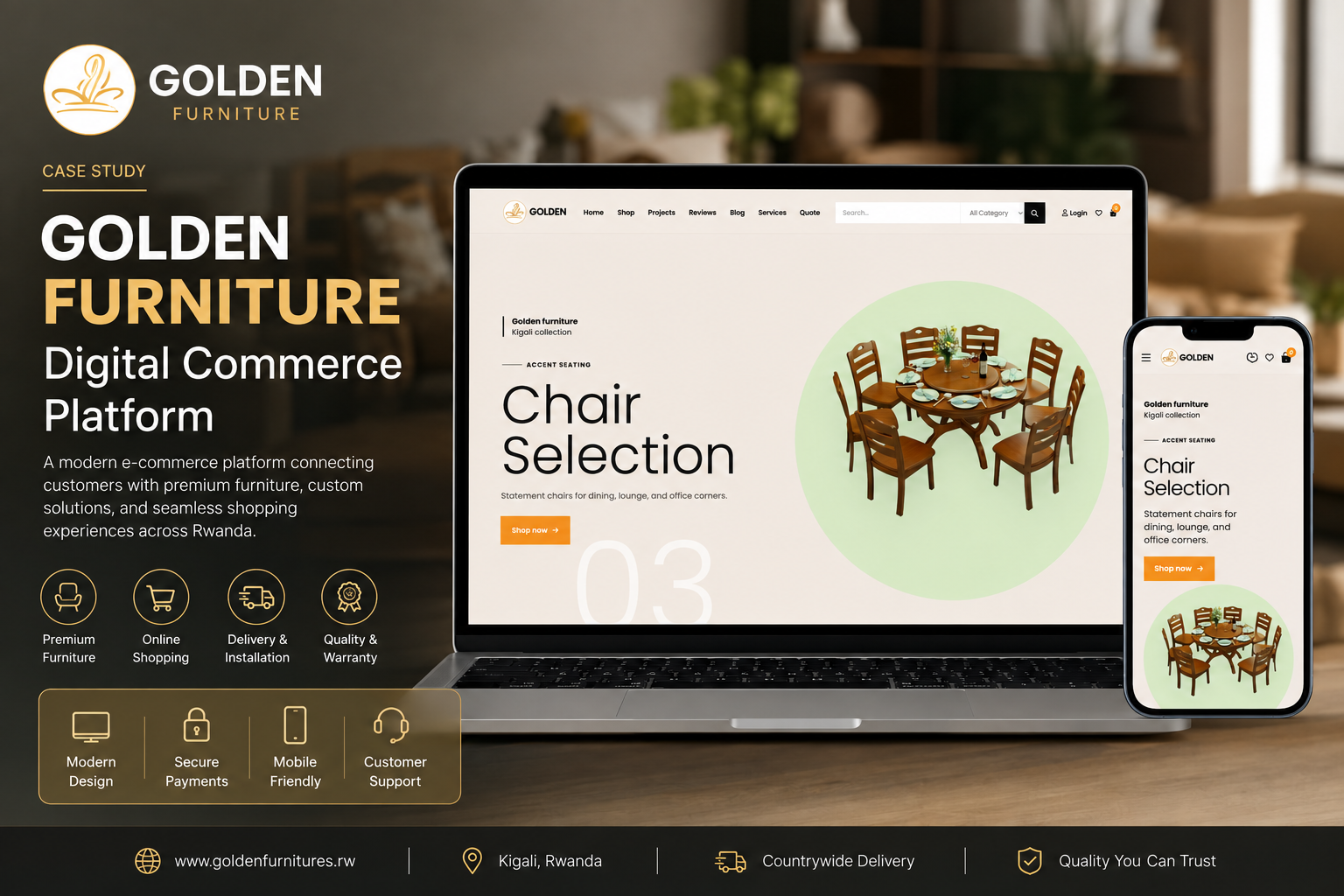 Golden Furniture Digital Commerce Platform project cover