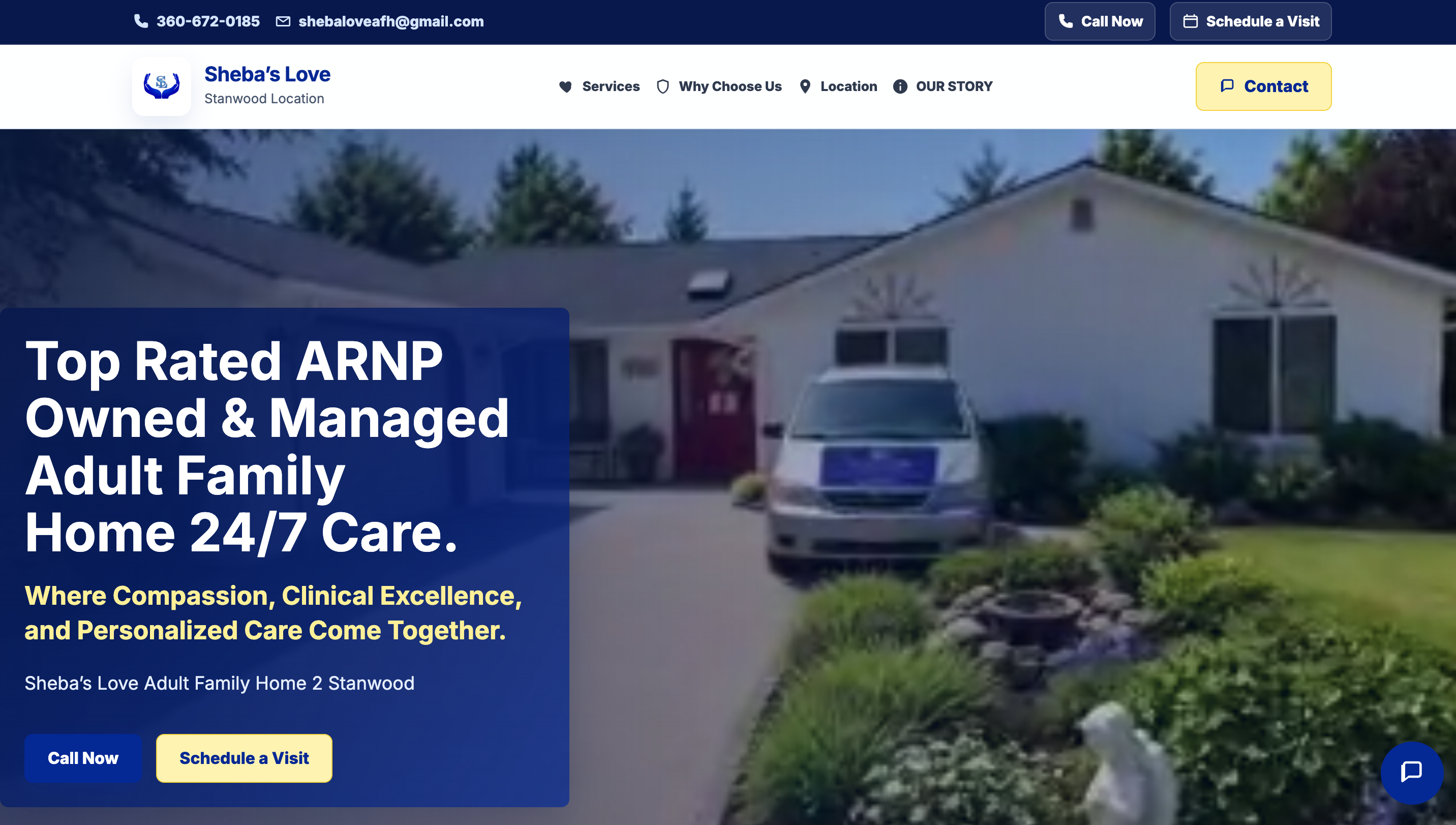 Sheba’s Love Adult Family Homes — Stanwood project cover